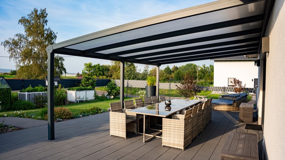 Terrassendach Trendline Terrassenüberdachung von TerrassenGlück