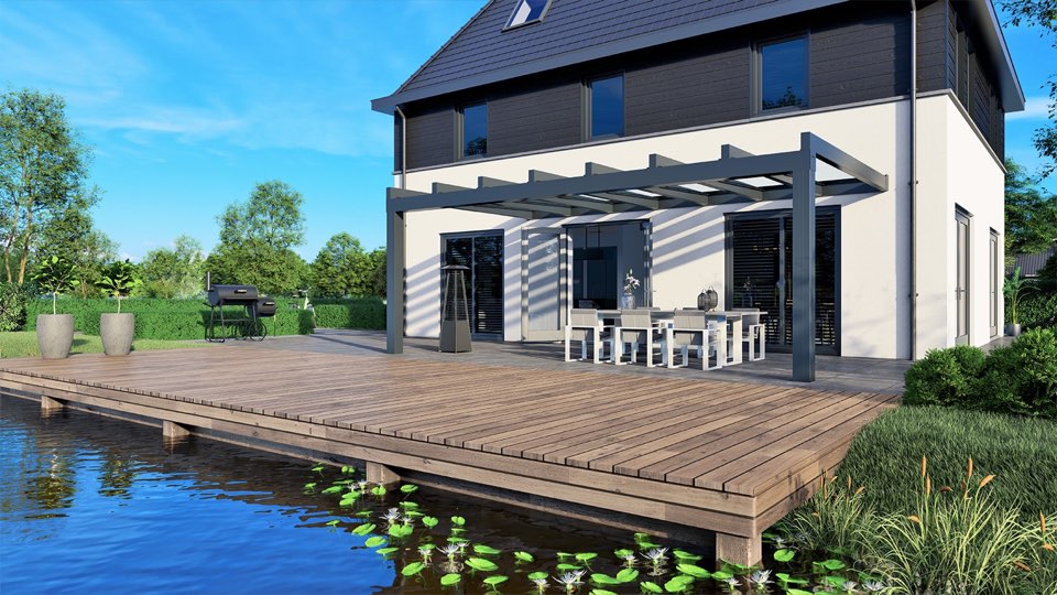 Terrassendach Ultraline Compact Terrassenüberdachung