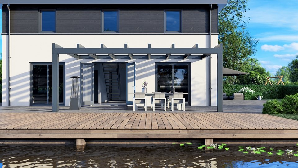 Terrassendach Ultraline Compact Terrassenüberdachung von TerrassenGlück
